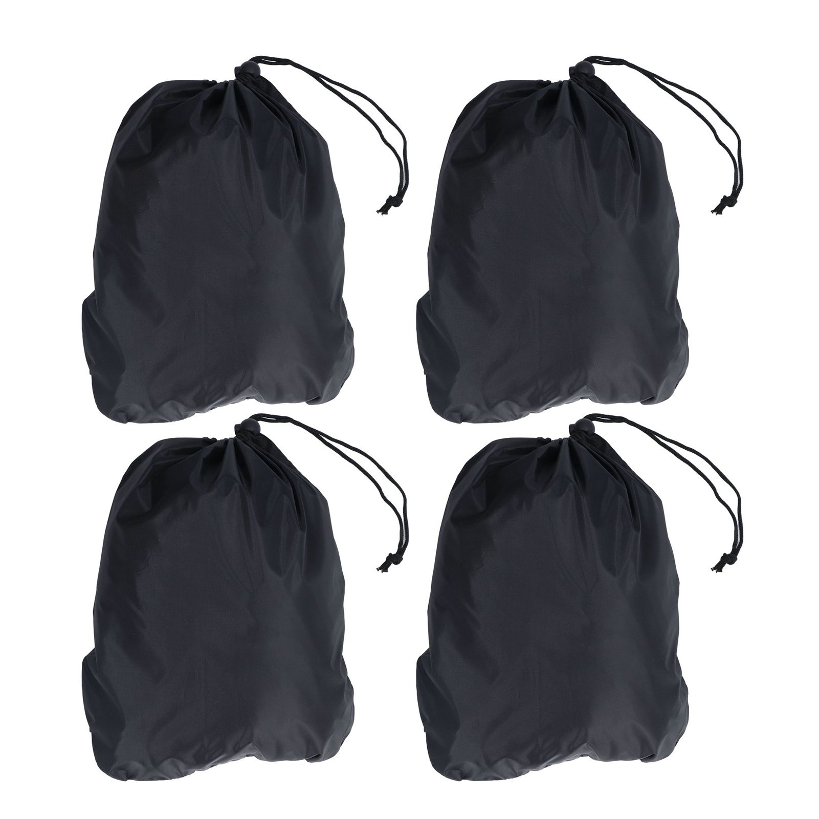 4PCS Car Rearview Mirror Protective Cover 190T Polyester Taffeta Faucet Frost Guard CoverBlack — image 6