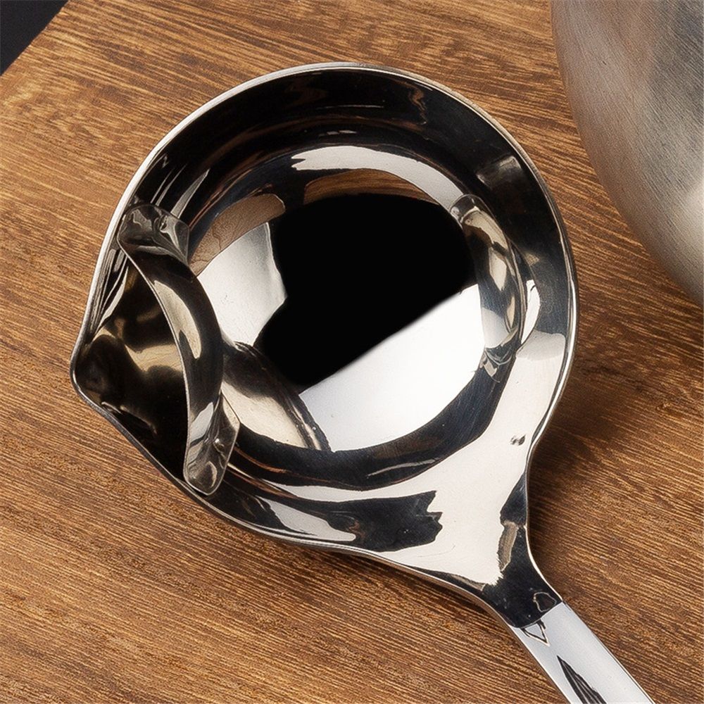 Oil Separating Stainless Steel Soup Ladle/Grease Trap Long Spoon/Fat Separator Serving Spoon/Healthy Lifestyle/Kitchen Accessory — image 5