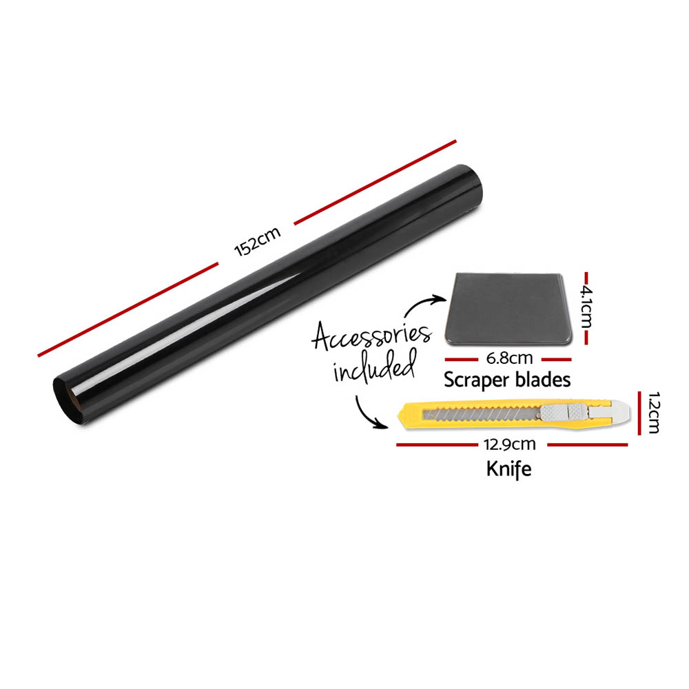 Giantz Window Tint Film Black Roll 15% VLT Home House 152cm X 30m Tinting Tools โ image 2