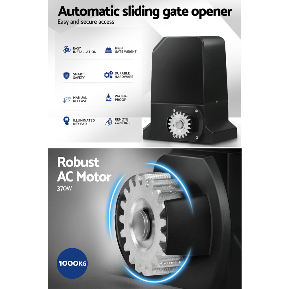 LockMaster Automatic Sliding Gate Opener Kit Keypad 6M 1000KG โ image 4