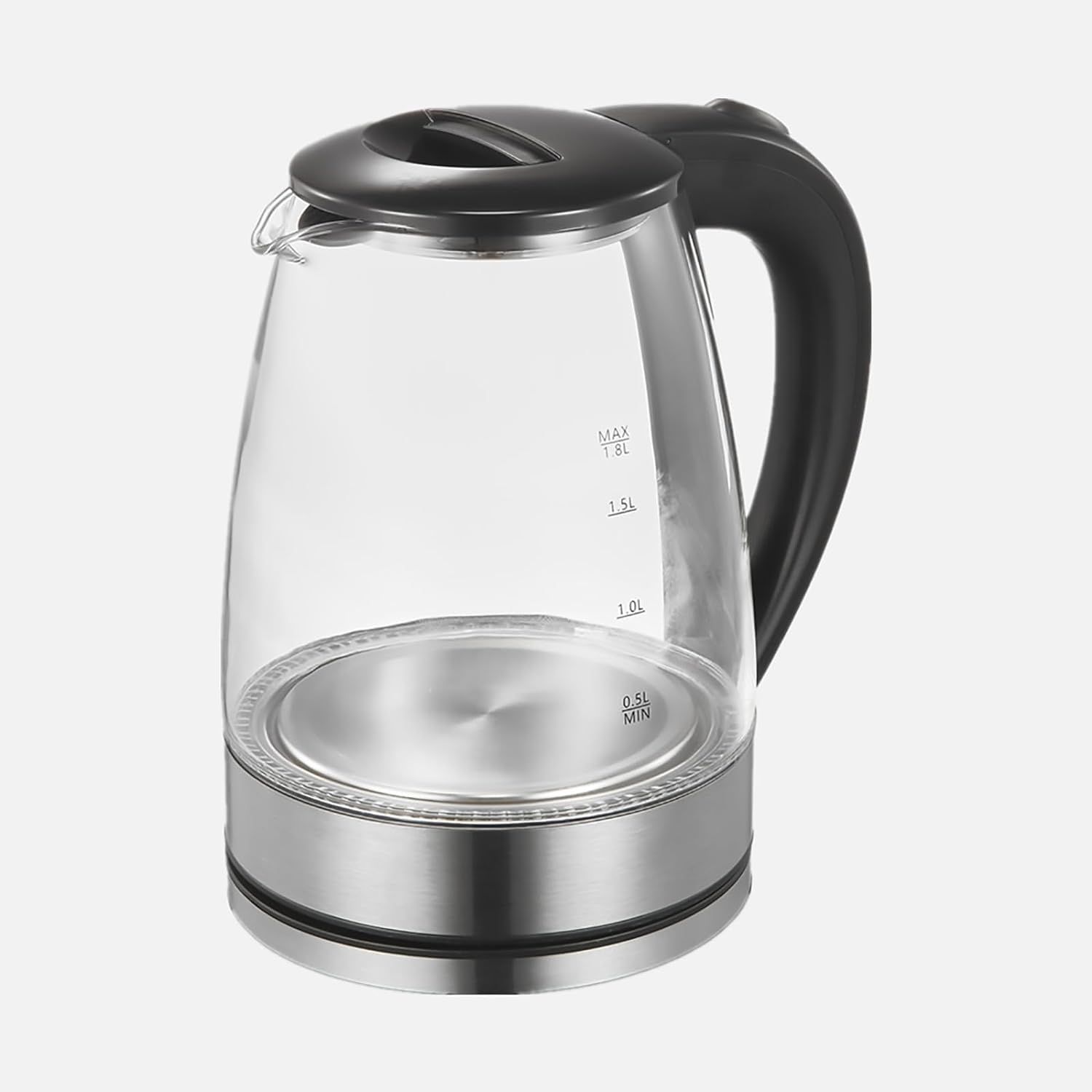 Electric Kettle, Glass Electric Tea Kettle/Hot Water Boiler/Heater with Auto Shut Off Function (1.8L) BPA Free Stainless Steel — image 5