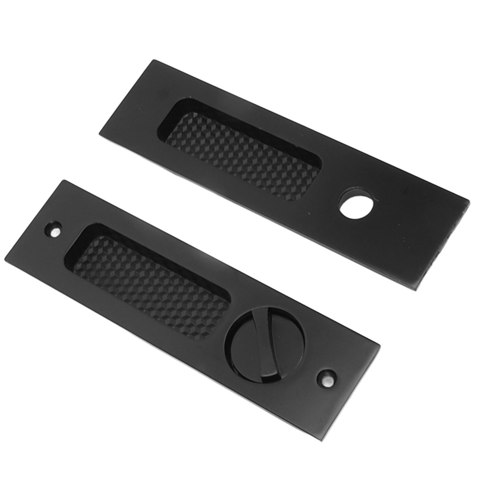 Sliding Door Mortise Lock with 2 Keys Zinc Alloy Invisible Recessed Handle Latch Pocket for Wood Furniture Hardware Black โ image 4