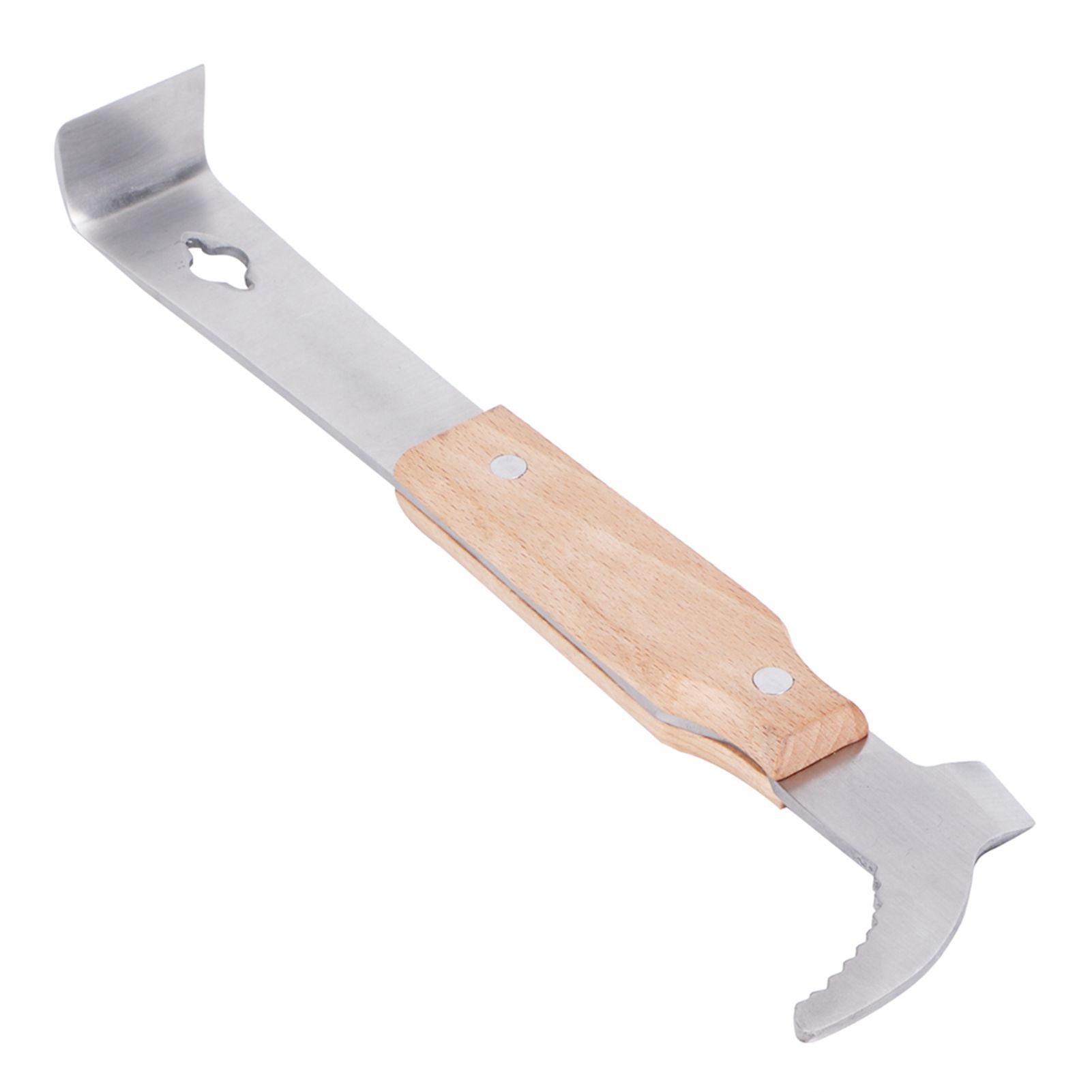 Honey Scraper Stainless Steel Beehive Honey Knife Cutter with Wood Handle Beekeeping Tool — image 3