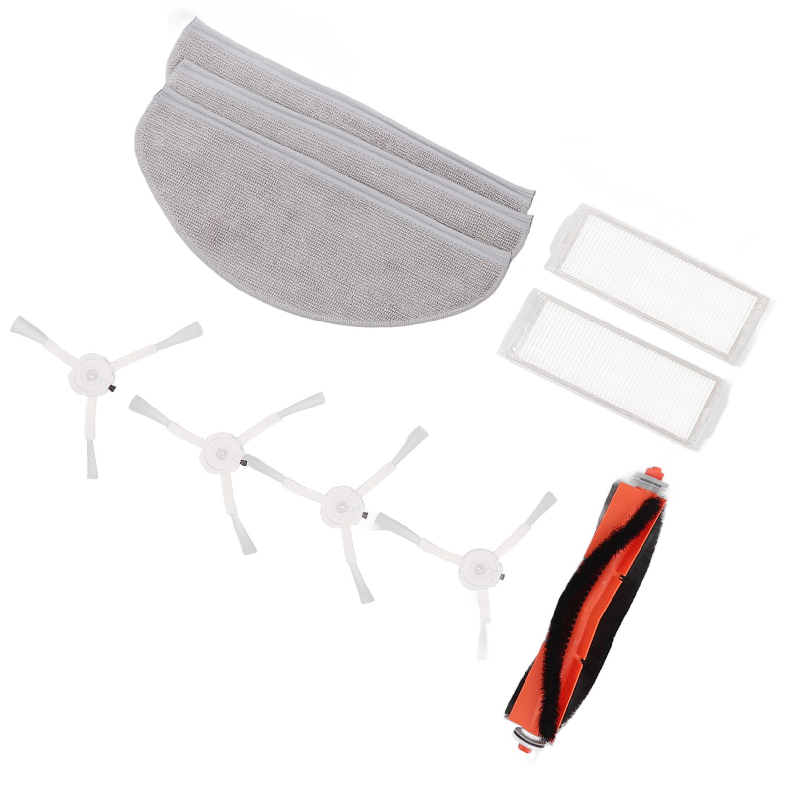 Mopping Robot Brushes Filter Screen Mop Pads Set Silicone ABS Mopping Robot Accessories for MJSTP Mi 2 Lite — image 5