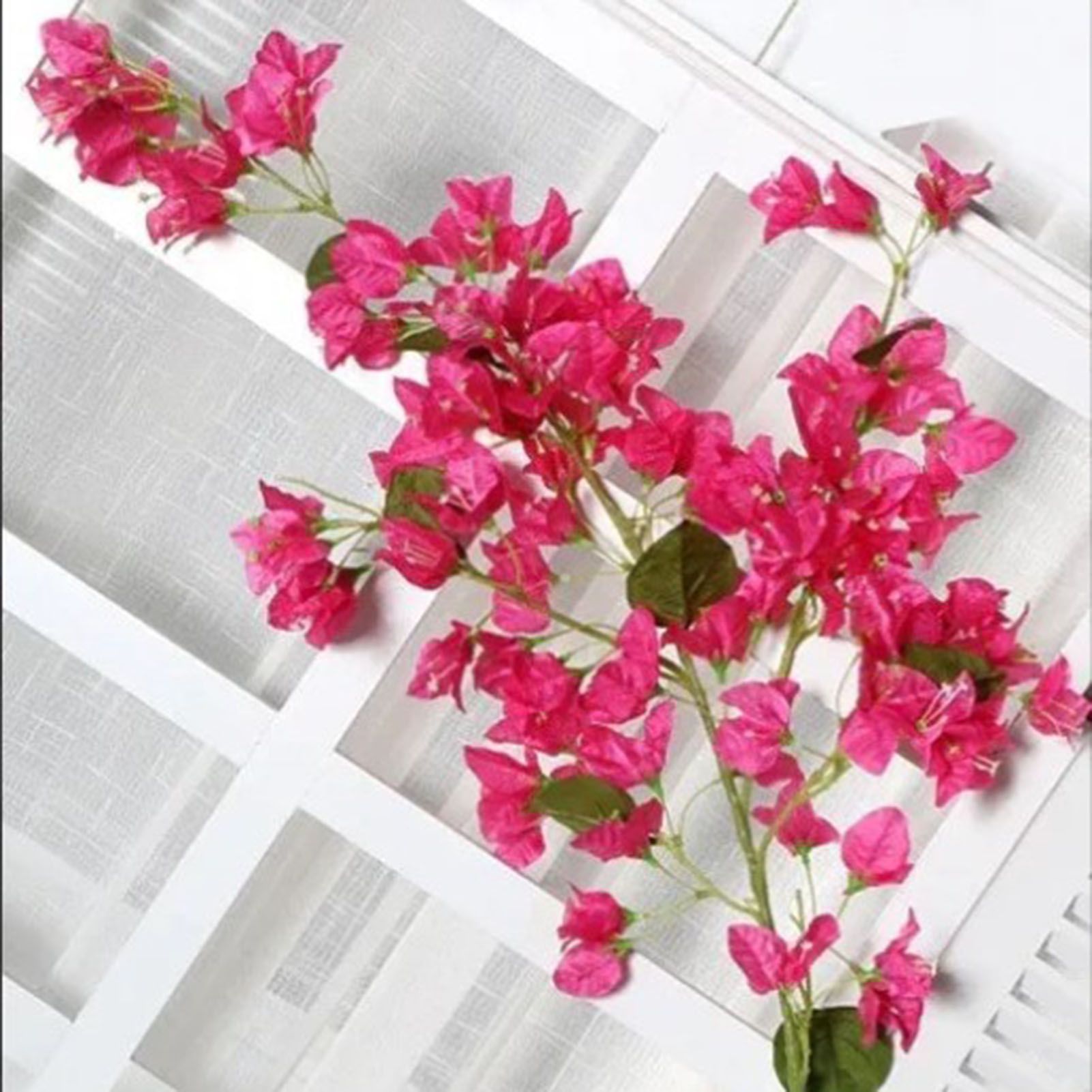 120cm Artificial Silk Bougainvillea Branches Faux Rose Red Bougainvillea with Iron Wire Stems for Wedding Decoration โ image 6