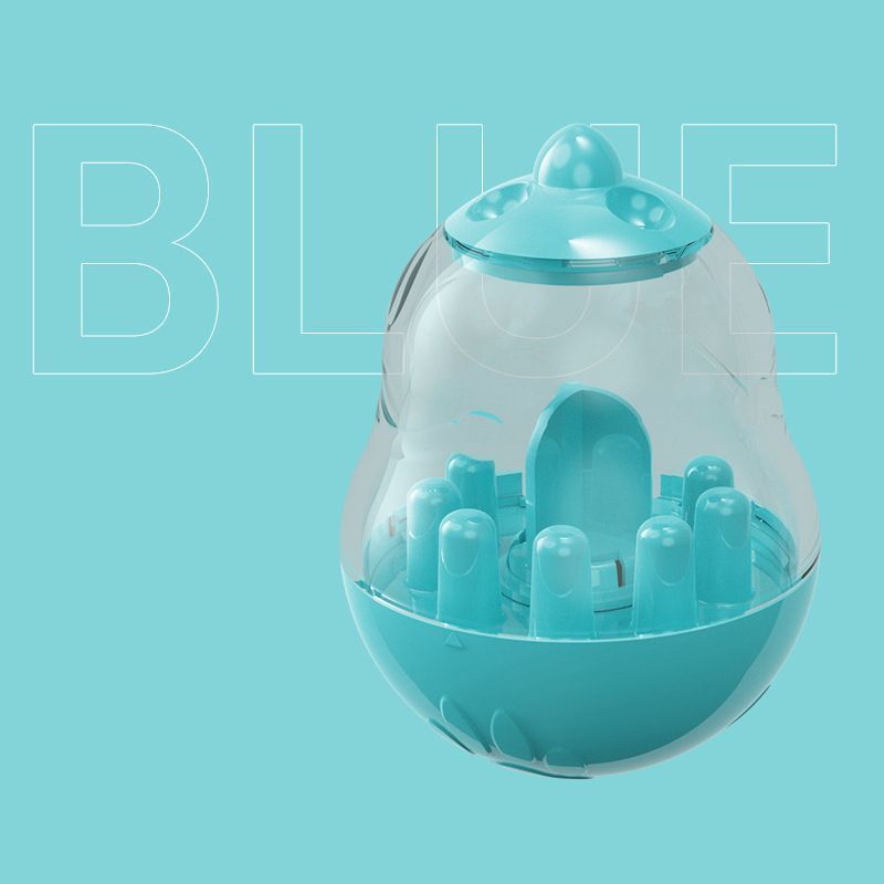 2Pcs Pet Tumbler Feeder Puzzle Toy Pet Training Dispenser-sky blue — image 4
