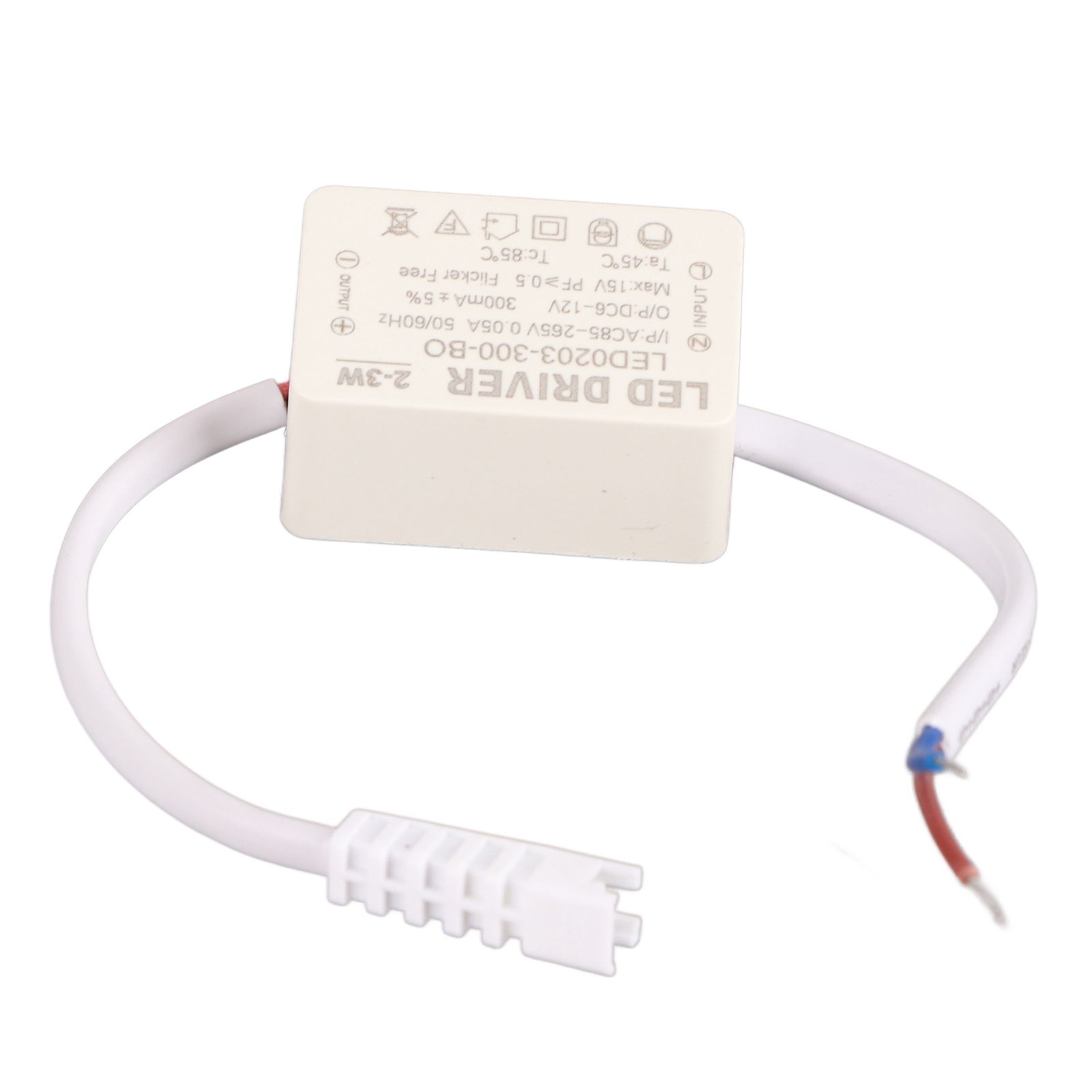 LED Driver Constant Current 300mA High Power AC 85‑265V Output 6‑12V DC Connector for LED Lamp Products — image 2