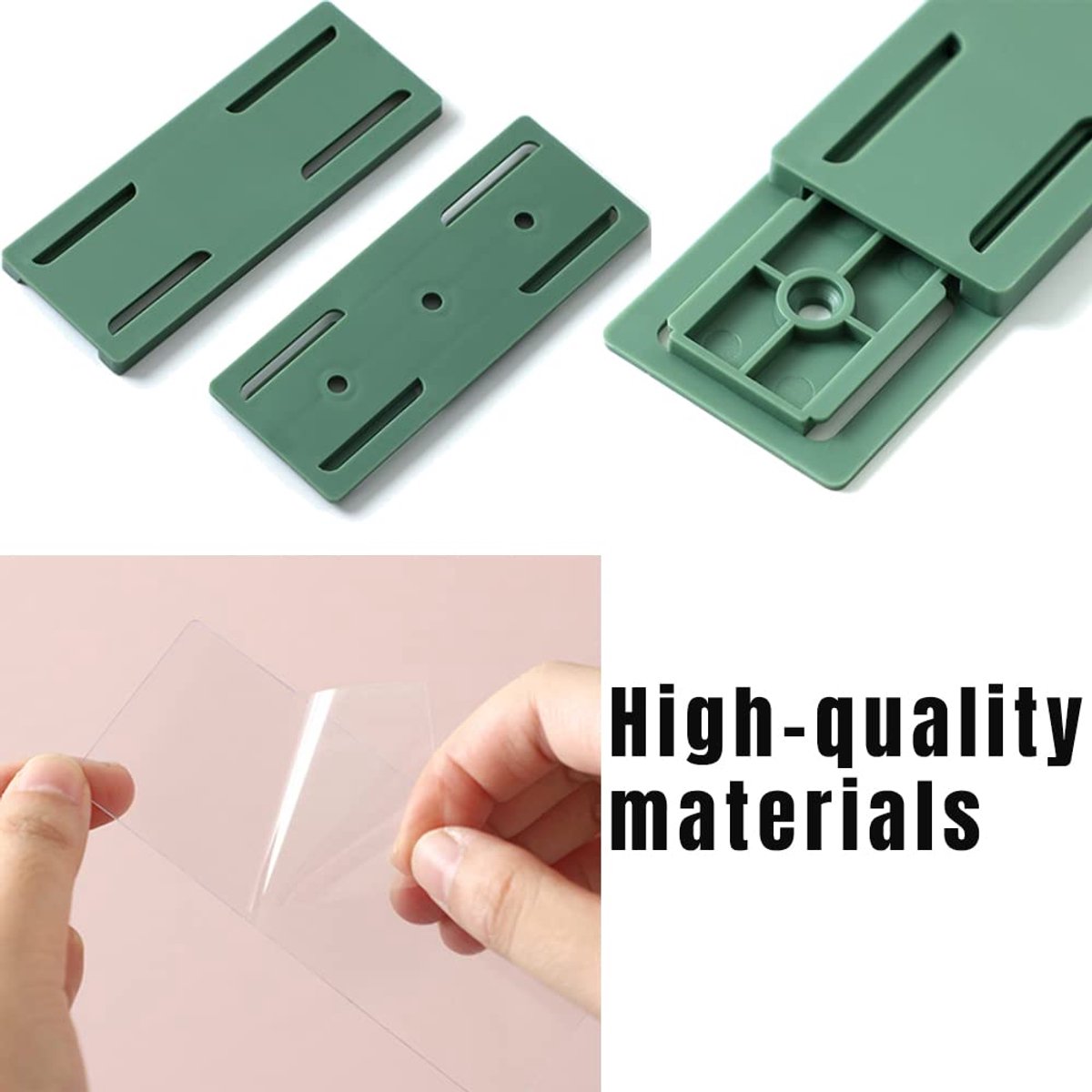 Self-adhesive - Desk socket holder - No perforation - Self-adhesive socket holder - Cable management - No perforation surge protection - Power strip holder โ image 2