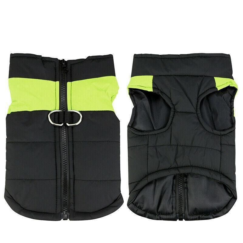 Large Dog Jacket Padded Waterproof Pet Clothes Warm Windbreaker Vest Coat Winter