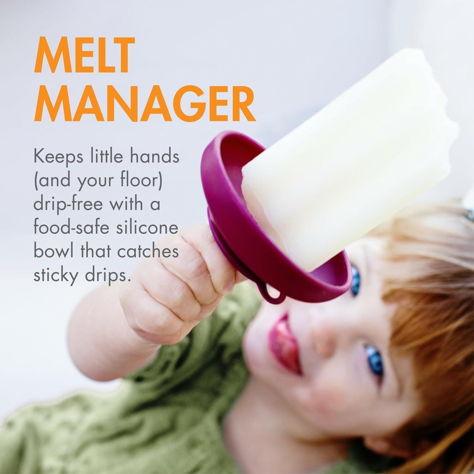 Popsicle Holders for Kids - Catches Drips Before They Drop - Frozen Popsicle and Ice Cream Holder- 4 Count β image 3