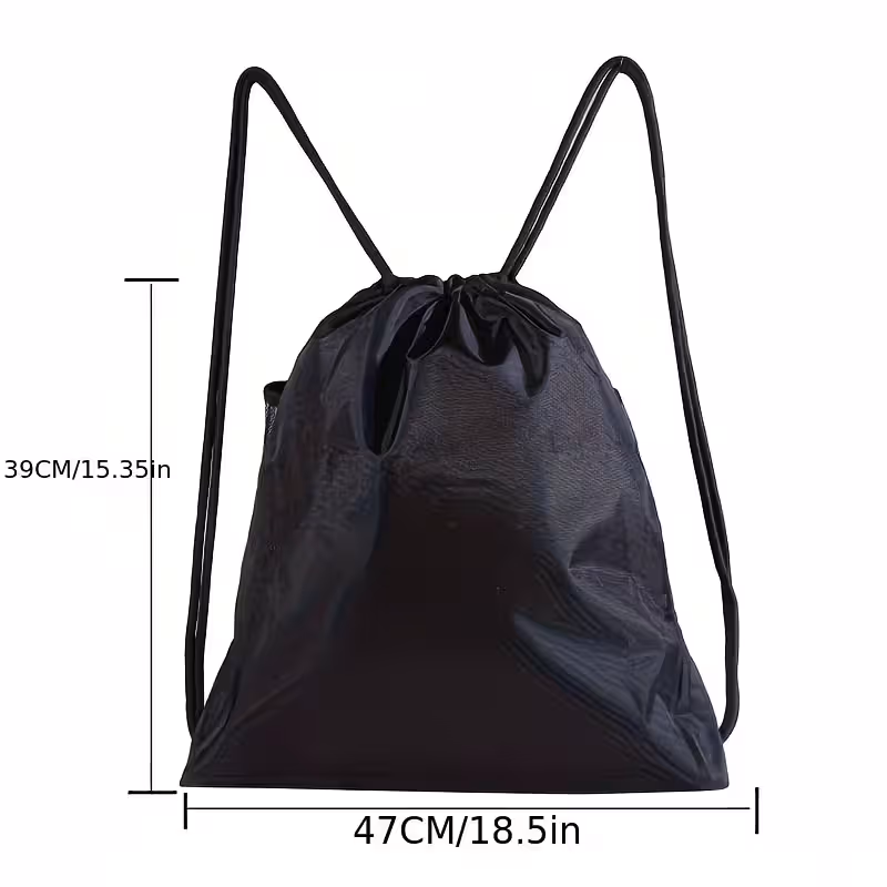 Drawstring Soccer Bag Basketball Backpack, Foldable Sports Bags Detachable Ball Mesh Bag for Gym Yoga Football Baseball — image 3