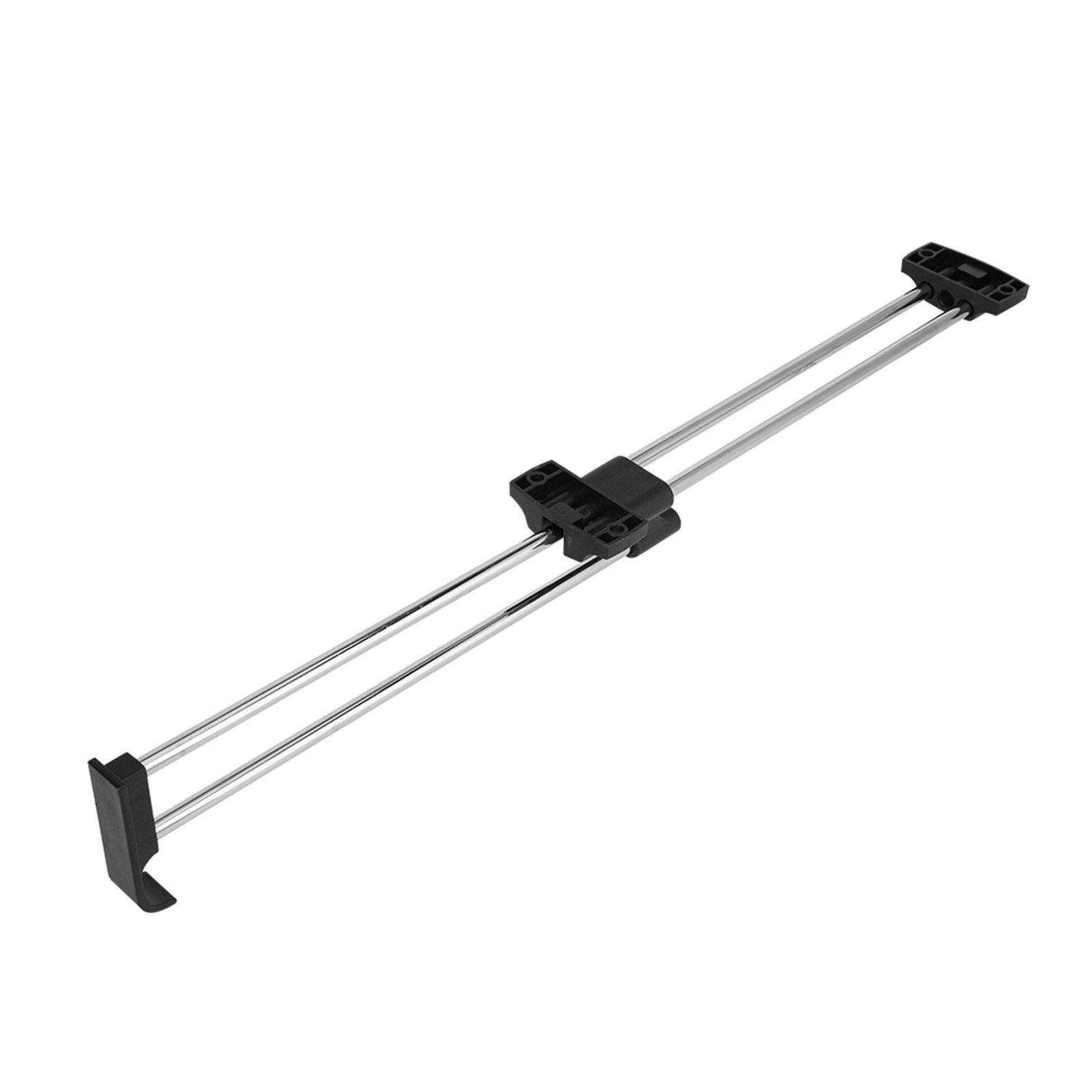Wardrobe Chrome Pull Out Retractable Wardrobe Clothes Hanger Rail Towel Coat Racks Closet Rod — image 4