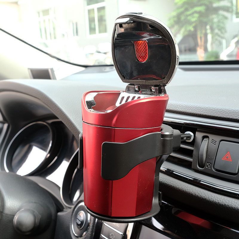 Waterproof ABS Vehicle Air Vents Cup Expander Accessories, Universal Durable Automotive Ashtray Holder (Black) โ image 4
