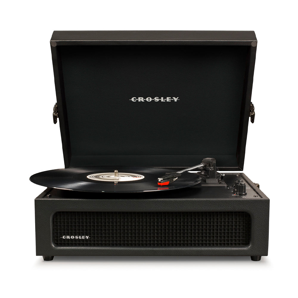 Crosley Voyager Bluetooth Portable Turntable - Black + Gadhouse Vinyl Rack Bundle - Black — image 3