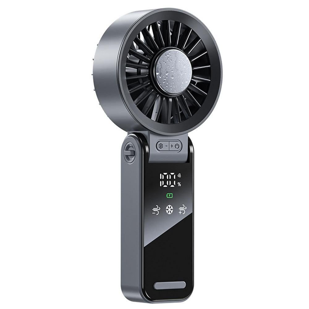 Handheld Foldable High-Speed Fan - Portable for Travel Outdoor Home and Office Off White โ image 6