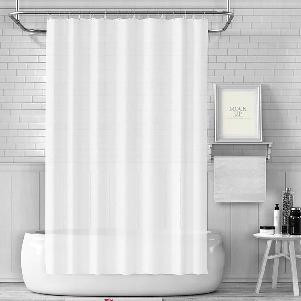 Waterproof Shower Curtain 180x180cm, Light Blue, Quick-Drying Mold Resistant, Compatible with Outdoor Shower and Bathroom — image 6