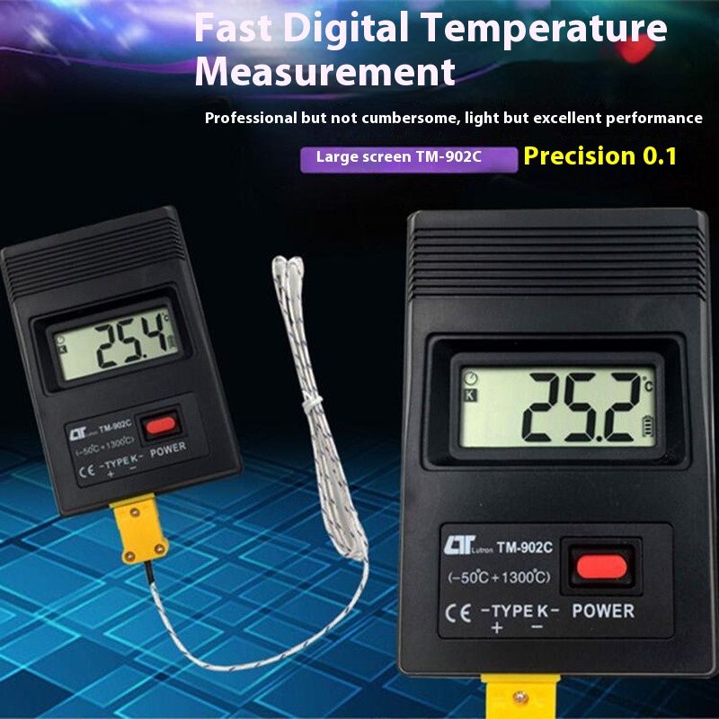 Digital Thermometer Type Sensor Temperature Probe, Dual Channel -Type Thermocouple Sensor -50 °C / 1300 °C — image 4