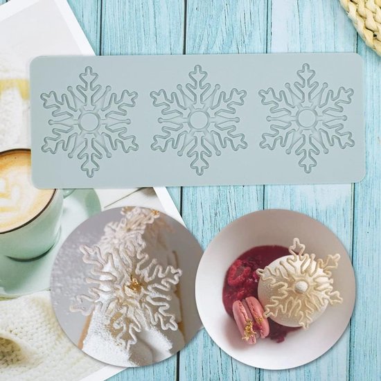 Baking Molds (3-Piece Set) - Silicone Baking Molds - Maple Leaf, Clover, and Snowflake Patterns - Suitable for baking chocolate, candy, and cupcakes, this is a โ image 5