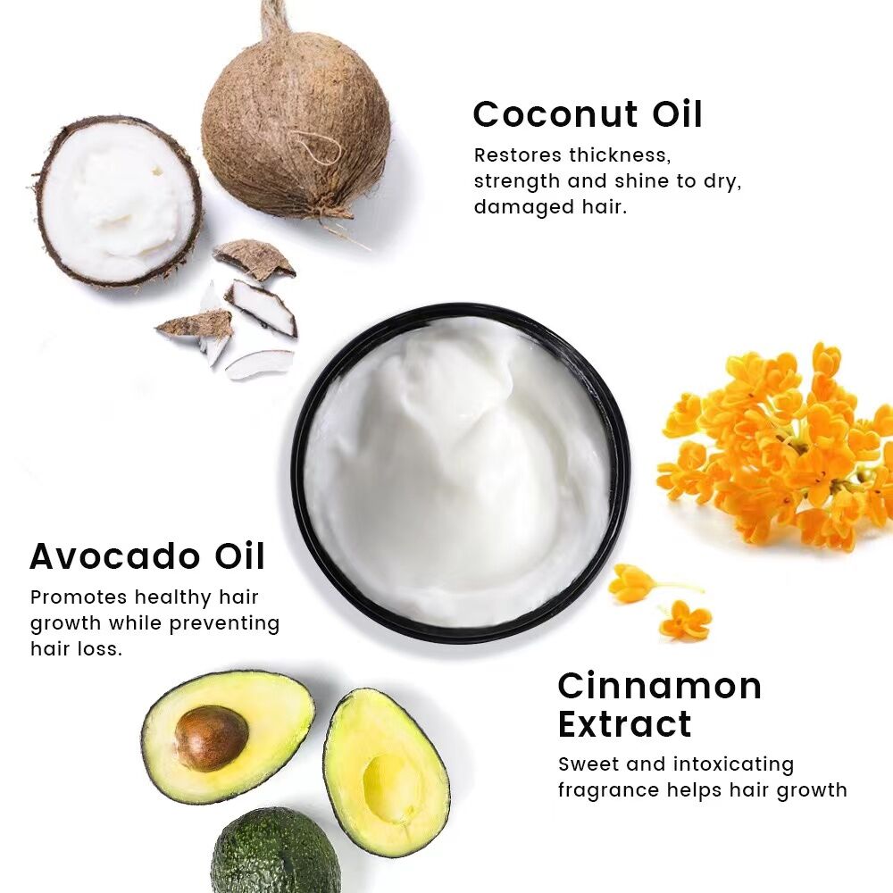 250ml Avocado & Coconut Oil Nourishing Hair Mask: Deeply moisturizing and nourishing, radiating natural radiance, smooth and non-frizzy — image 2