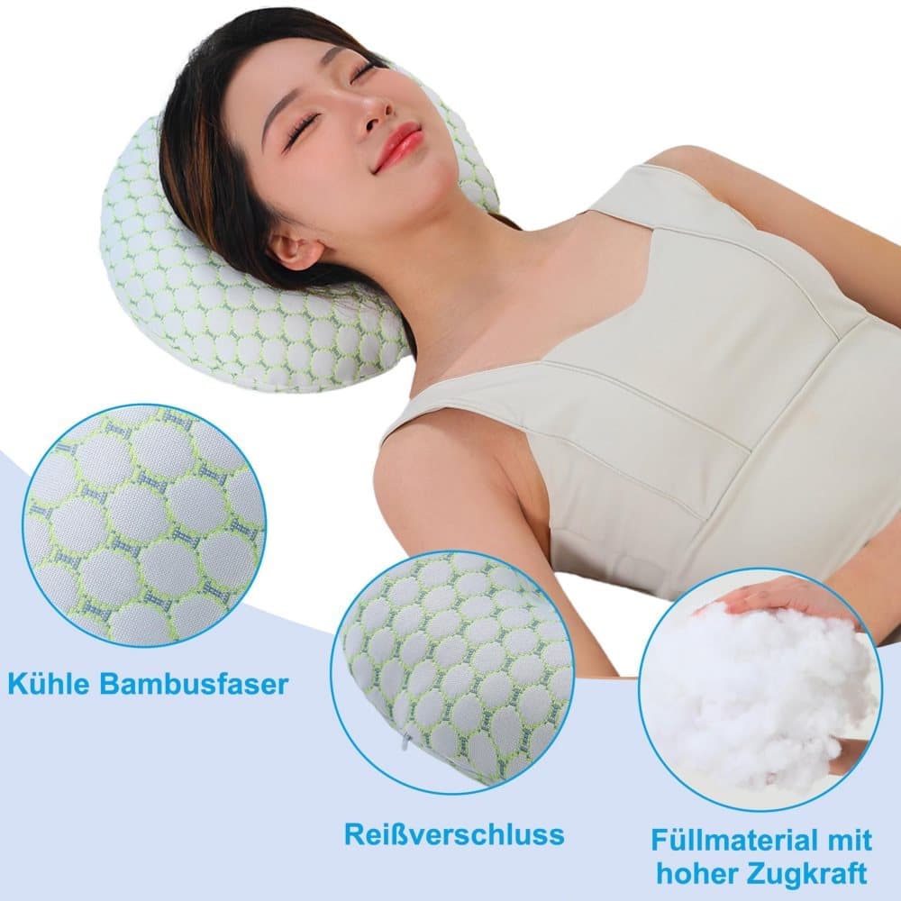 Ergonomic Ear Pillow for Side Sleeping, Relieves Ear Pressure with Perforated Design, Gold โ image 5