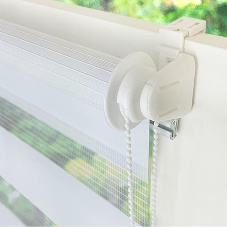 1 PC Zebra Blackout Roller Blind Sun Protection No Drill, 50 × 150CM, White — image 6