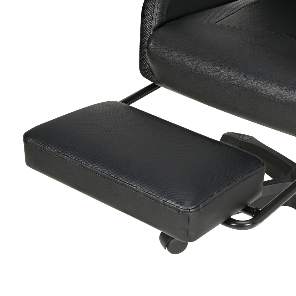 Artiss 6 Point Massage Gaming Office Chair 7 LED Footrest Black โ image 3