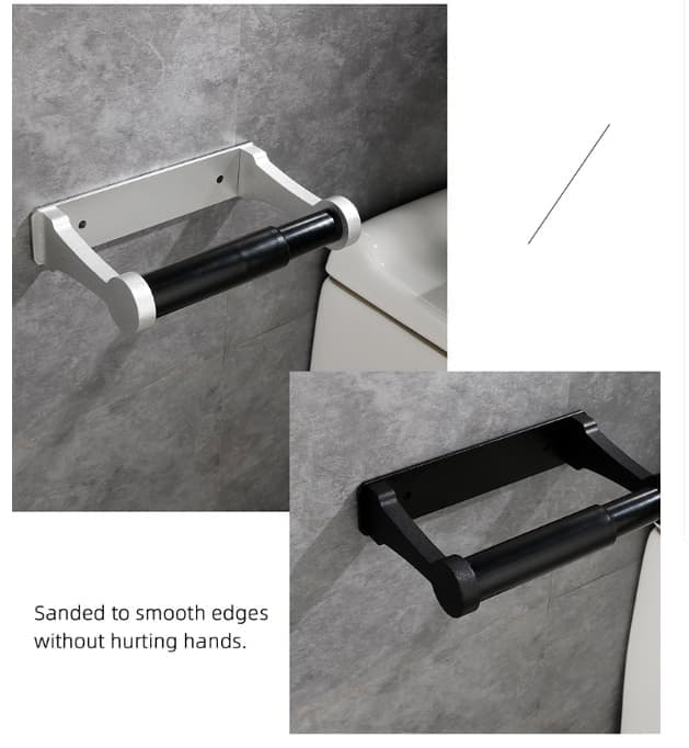 Self-Adhesive Paper Towel Holder, No Drilling Required, Aluminum, Silver, 16x9.8cm, for Kitchen and Bathroom — image 3