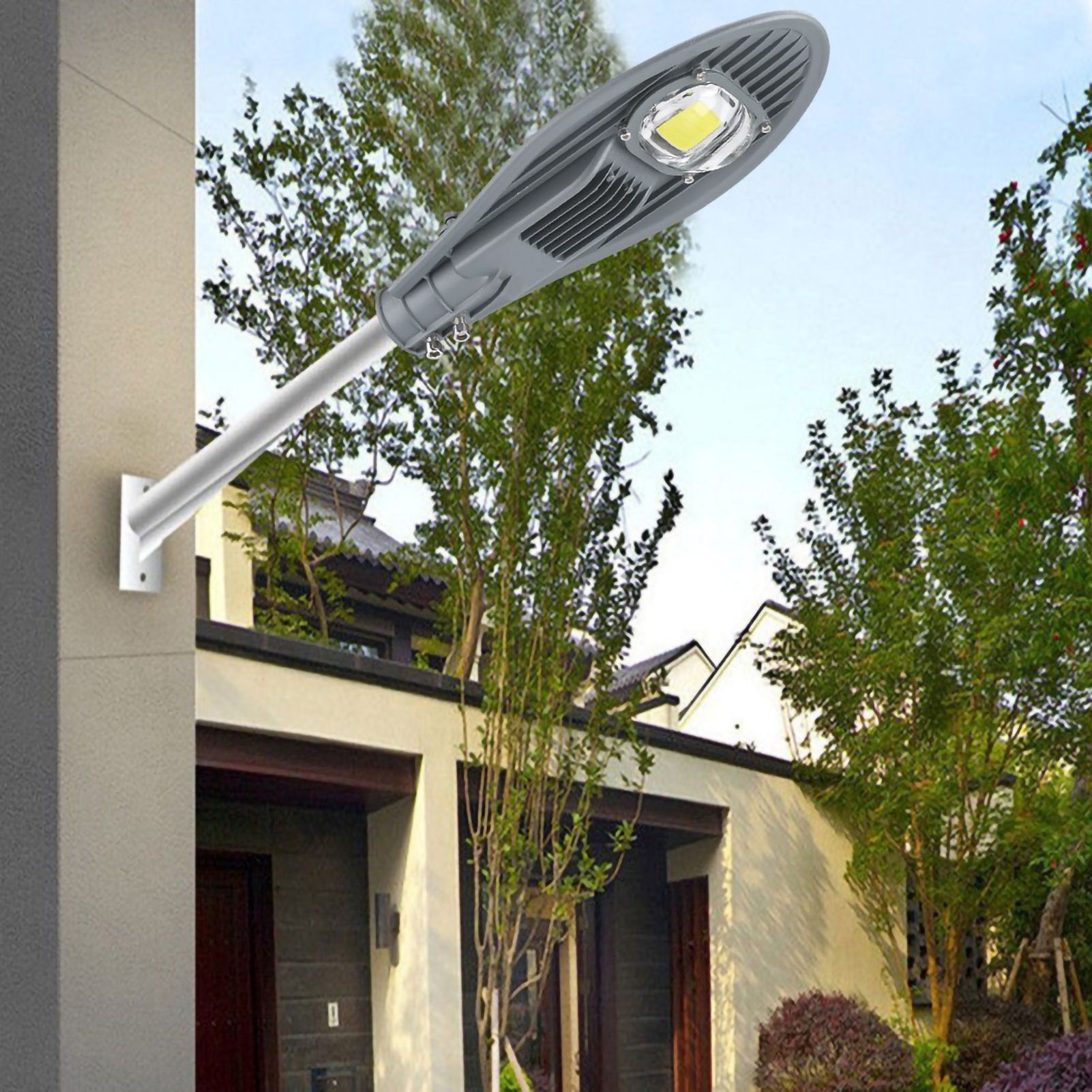 LED Road Street Flood Light Lamp for Outdoor Garden Yard Lamp Lighting 85-265V (30W Warm White) — image 3