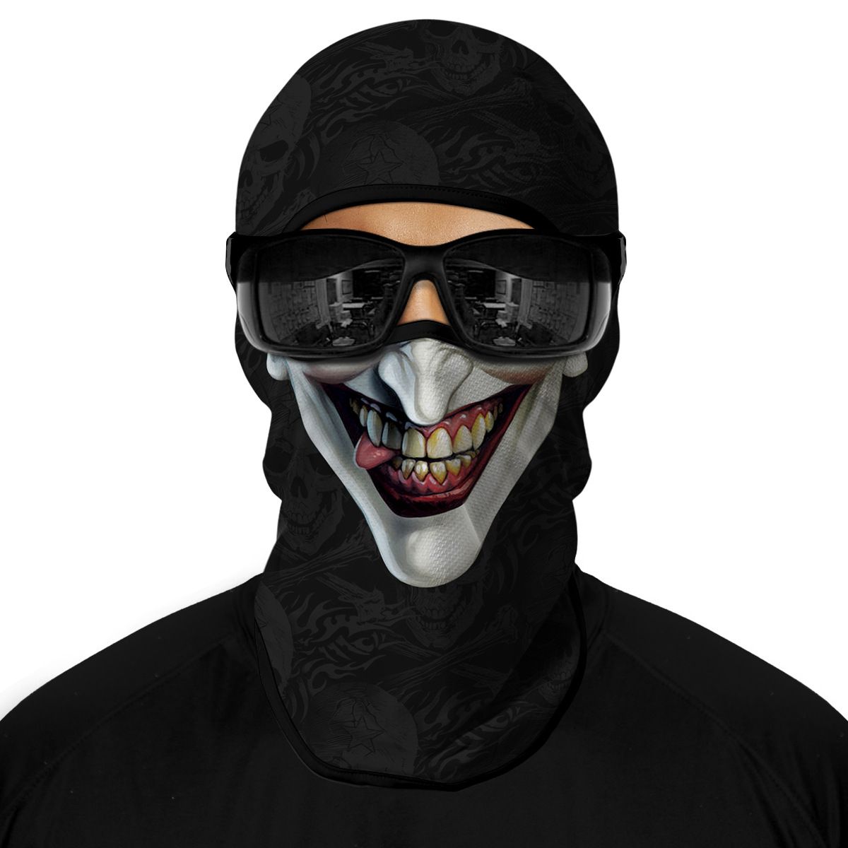 5pc Ski Mask Motorcycle Full Face Mask Outdoor Tactical Hood Headwear Mask Ghosts Skull Mask Men Women for Halloween — image 4