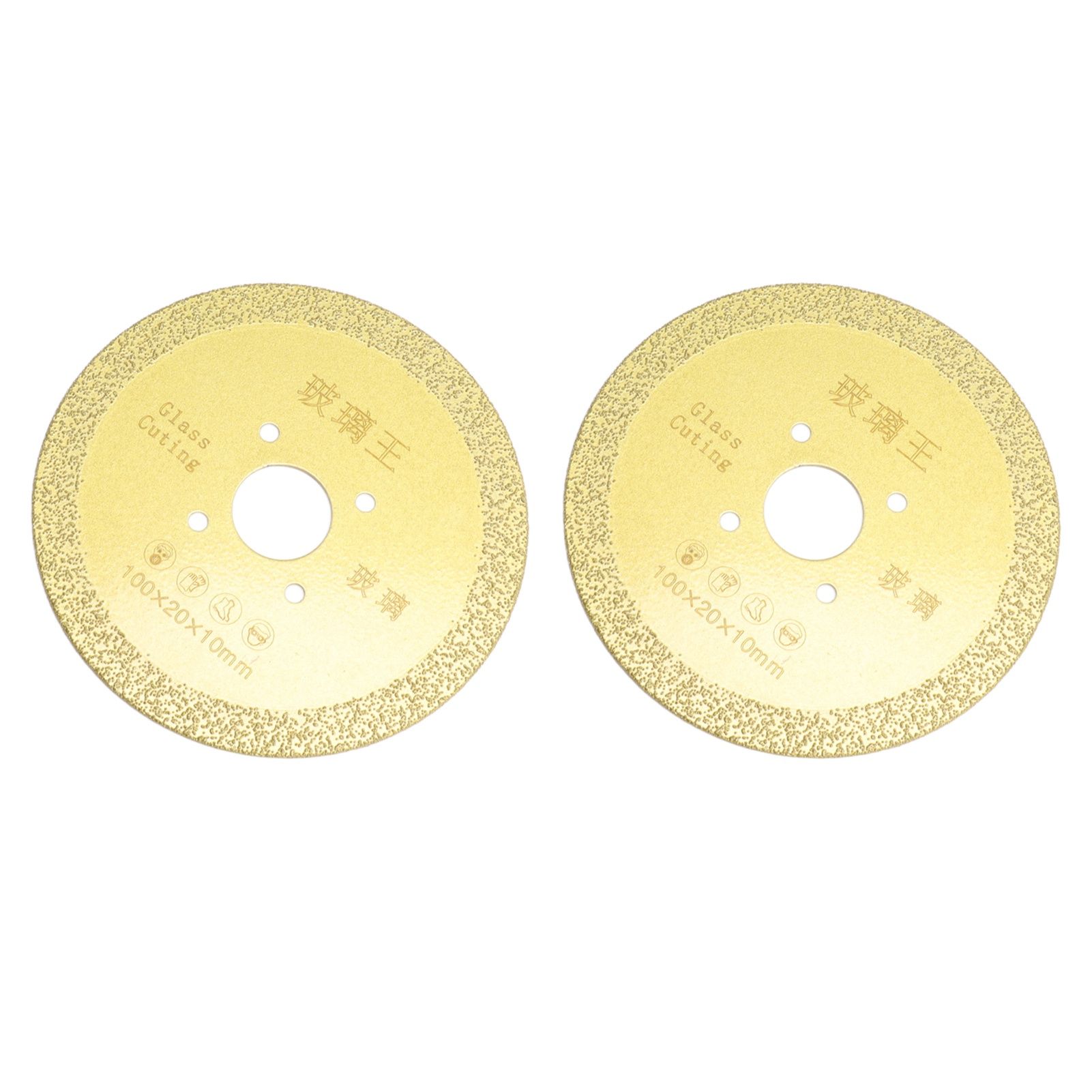 2Pcs Cutting Saw Blade 100mm Diamond Ceramic Saw Blade Porcelain Cutting Blade for Angle Grinder Cutting Machine 100x10mm / 3.9x0.4in — image 4