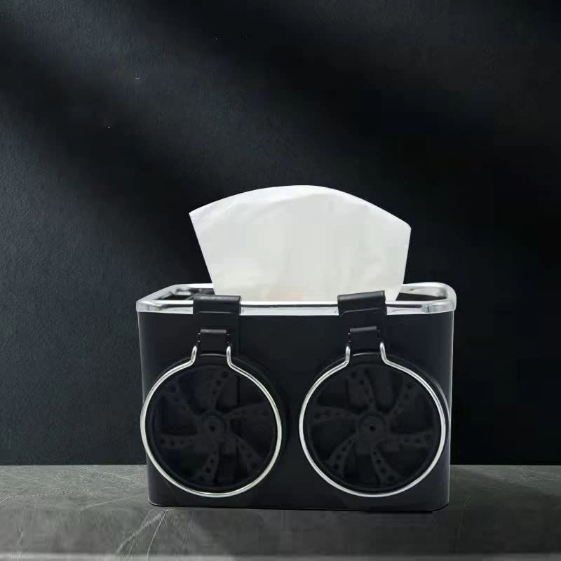 Car Armrest Storage Box Coffee Cup Water Drink Holder for Rear Seat Car storage box Armrest box storage box(Black) — image 4