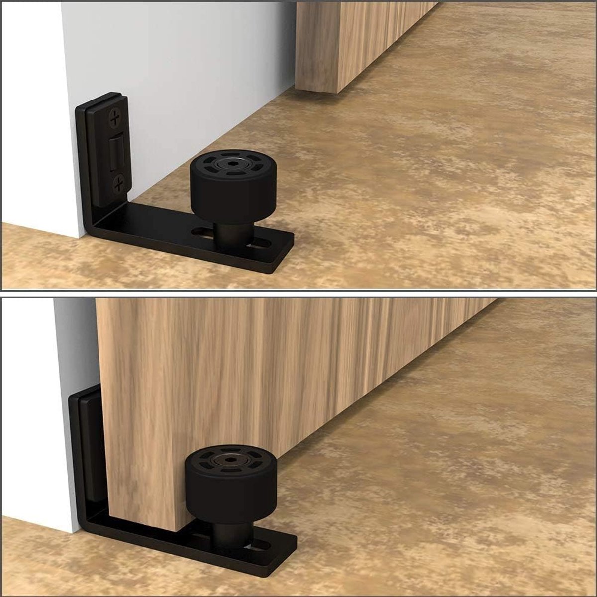 Sliding door floor guide - Adjustable sliding door floor guide - Door guide - Sliding door guide - Floor guide roller - Door bottom Guide - Sliding rails — image 6