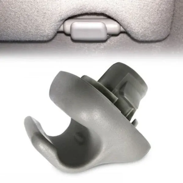 1X Gray Sun Visor Clip Holder For CR-V/Civic/Accord/Odyssey 88217-S04-003ZA, PC + Plastic material, dashboard mounting, Grey Color