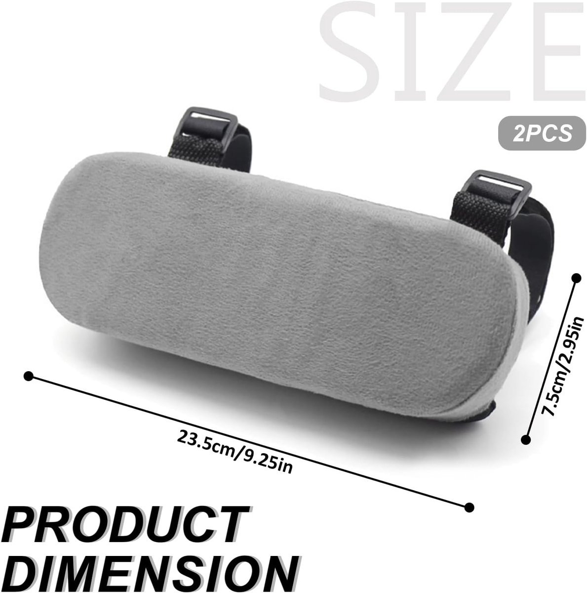 2 pieces - Armrest Cushion - Elbow Cushion - Armpads - comfortable armrest covers - removable armrest cushions - polyester armrest cushions - for office — image 2