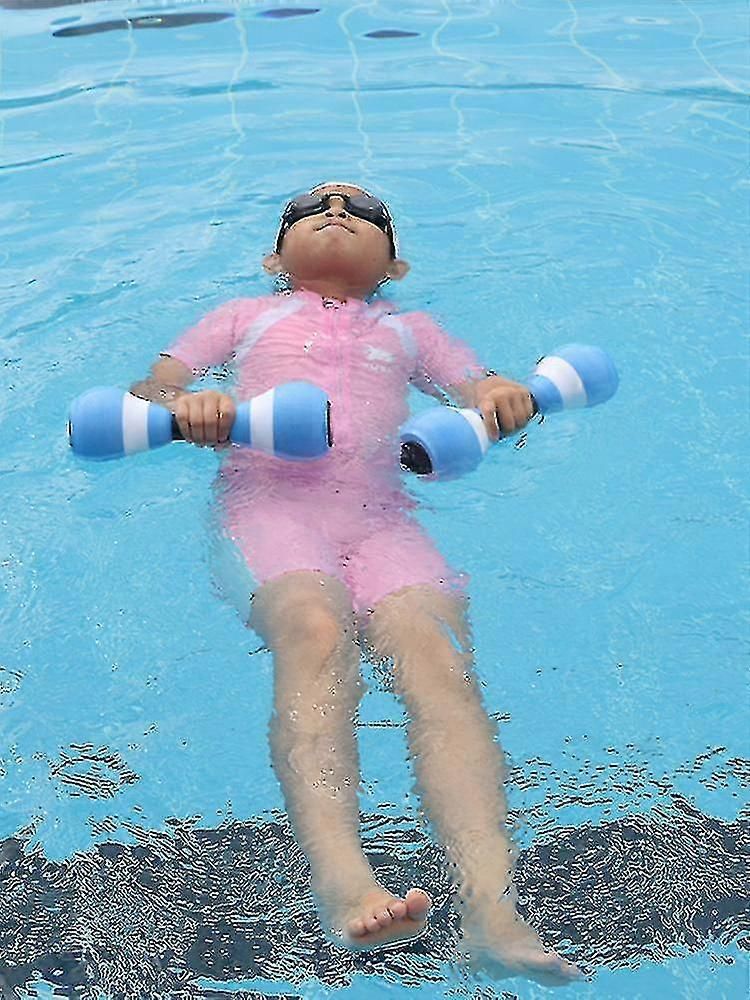 2PCS EVA Water Dumbbells Aquatic Exercise Foam Barbells for Water Aerobics Pool Resistance Fitness Training - Pink — image 5