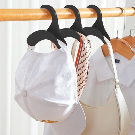 Clothes hanger - Wardrobe - Handbag organizer - Hook rack organizer for handbags and backpacks - 10 pieces — image 3