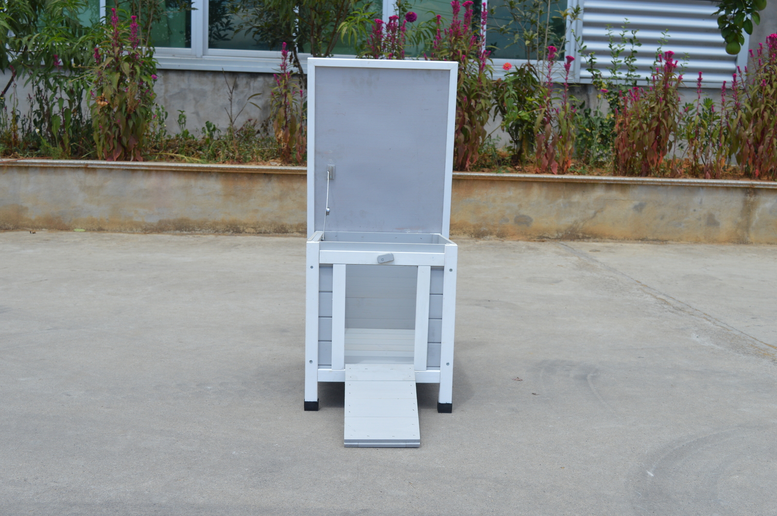 YES4PETS Grey Small Chicken Coop Rabbit Hutch Ferret Cage Guinea Pig Dog Cat Nesting Box โ image 4