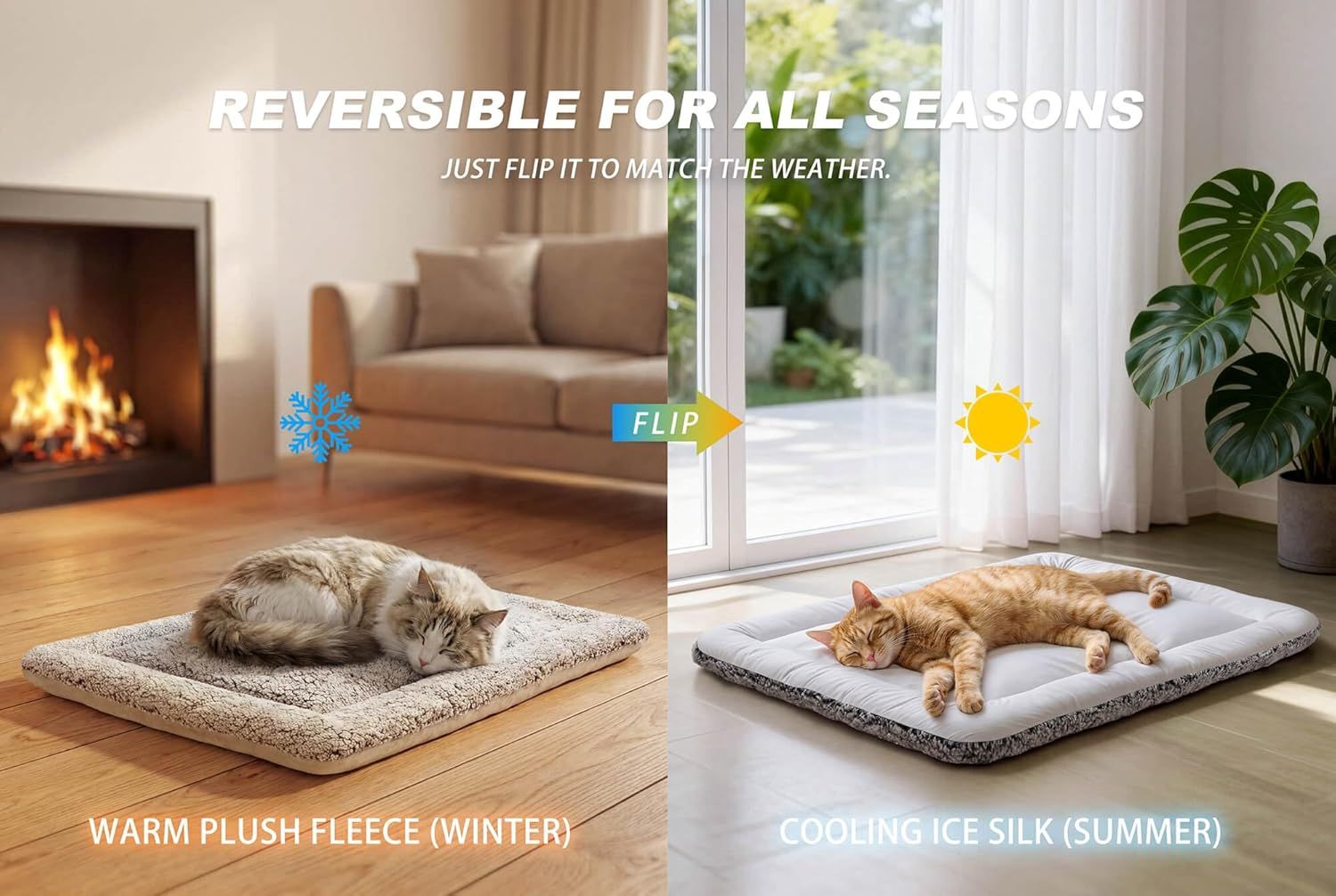 Reversible Cooling Mat for Cat and Small Dog Dark Blue, 45 x 60 cm โ image 2