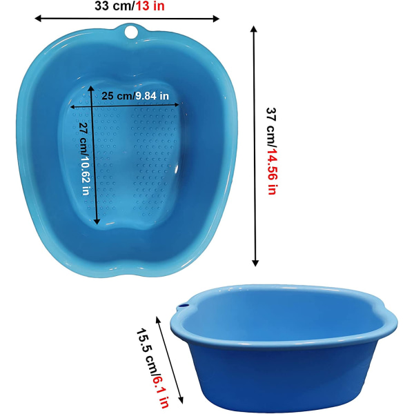 Large Foot Bath Bowl Thickened Solid Plastic Foot Basin Soaking Basin Foot Bath Foot Therapy Healthy Detoxification Relaxation (Black) black — image 4