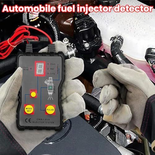 Fuel Injector Tester Cleaner Kit, 12V Car Injector Tester with 2 Adapters 4 Pulse Modes, DIY Cleaning Tool Set with Short Circuit Protection, Automotive — image 3