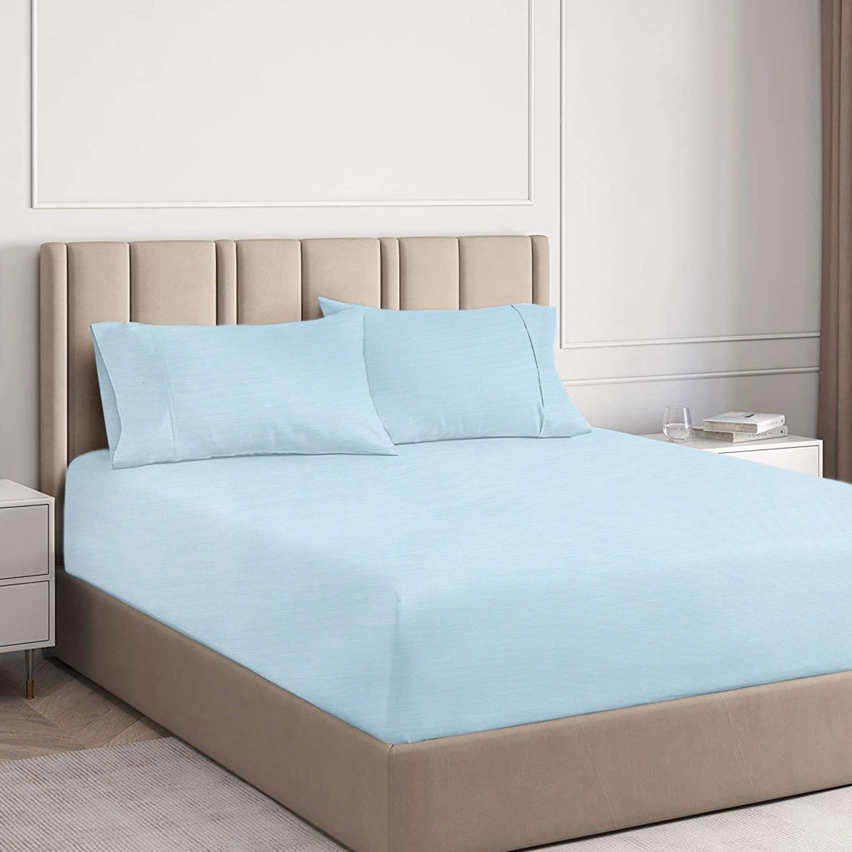 Ramesses Steel Blue 2000TC Cooling Bamboo Combo Set King