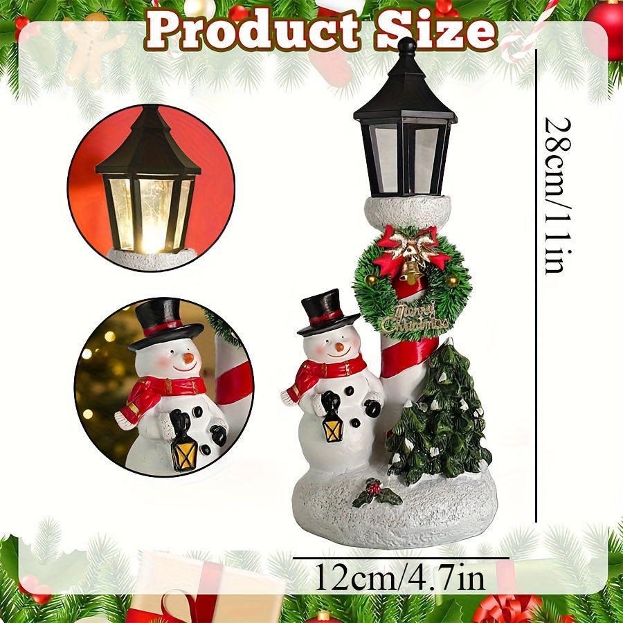 Christmas Lanterns Christmas Night Lights Holiday Decor Santa Night Lights - White - Size 1 — image 3