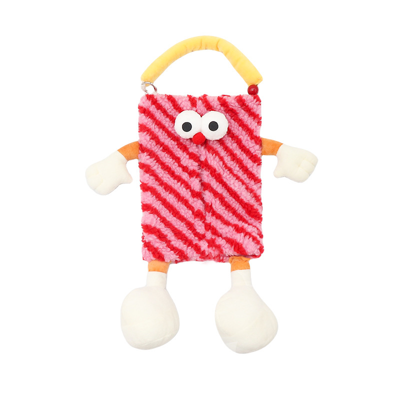 Red Striped Tissue Holder for Car - Fun Design — image 2