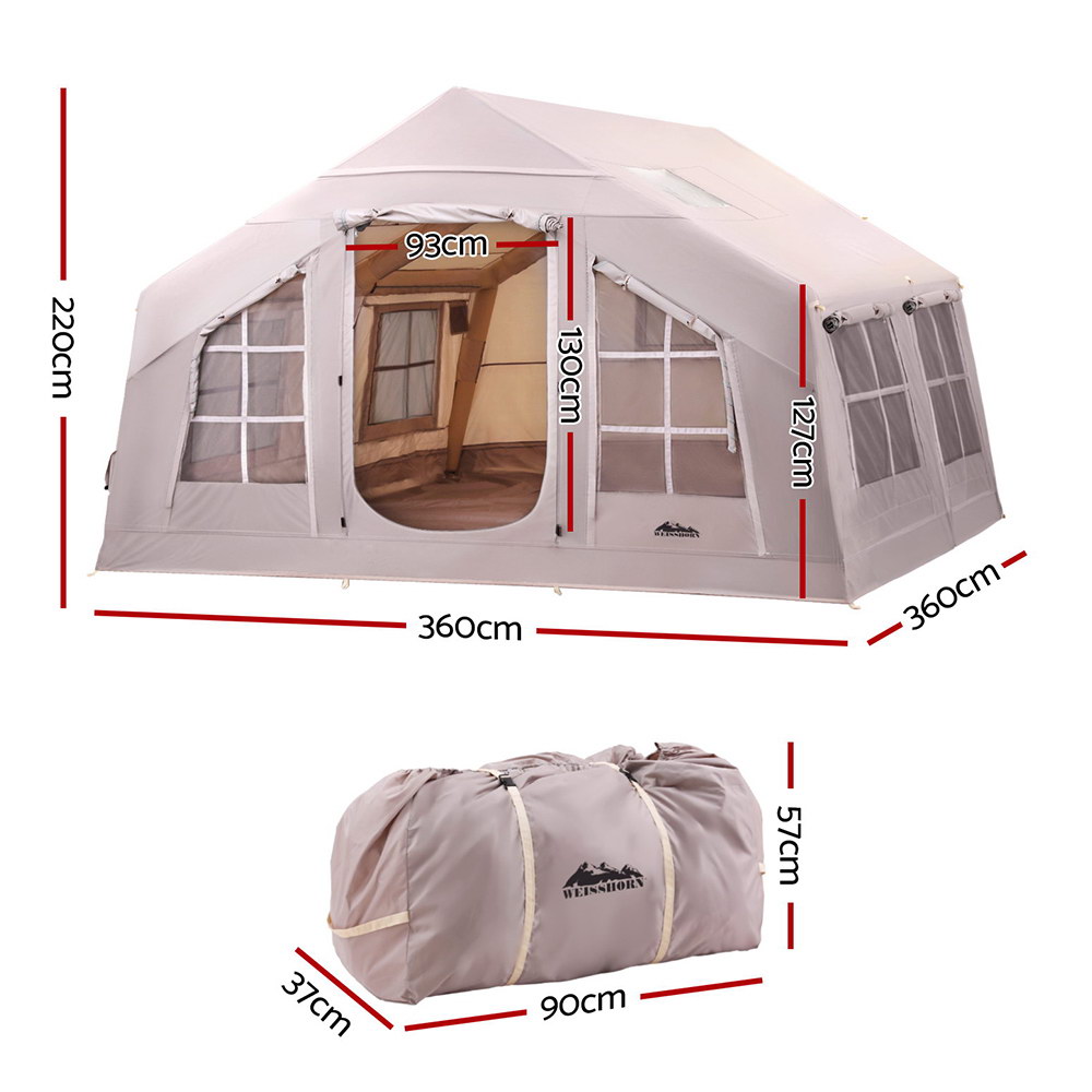 Weisshorn Camping Tent Inflatable Beach Tent 6 Person 360CM โ image 2
