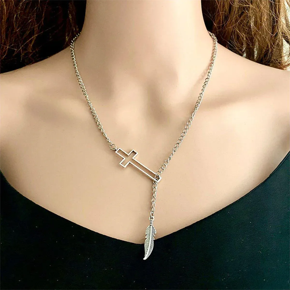 Exaggerated Retro Cross Necklace Women Unique Statement Jewelry Gift Idea โ image 4