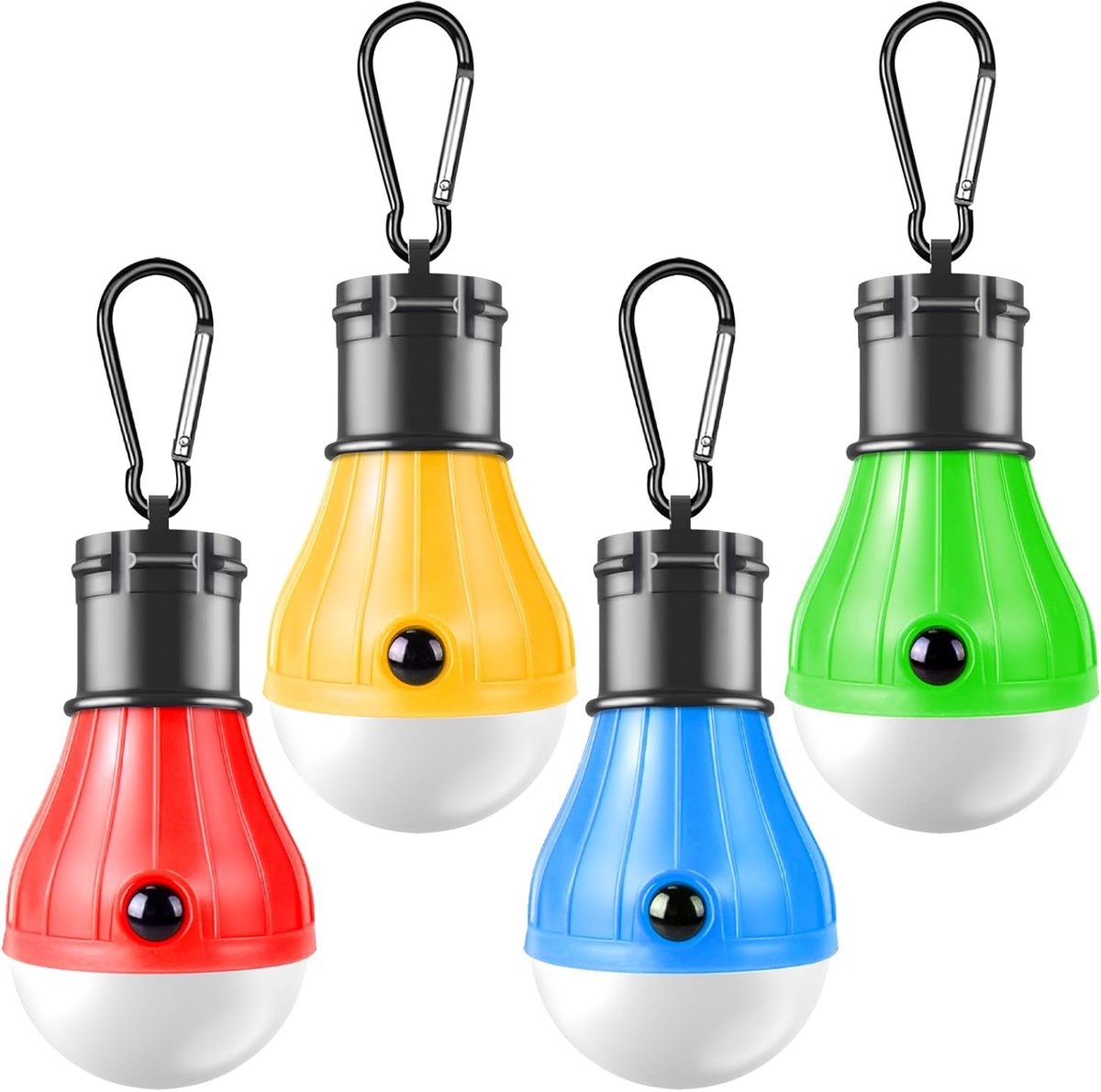 Camping Lamp - 4-Piece - Camping - Creative Adjustable LED Tent Lamp - Portable Camping Lamp - Camp Lamp - Tent Lighting - Lights - IPX4 Waterproof - Bright