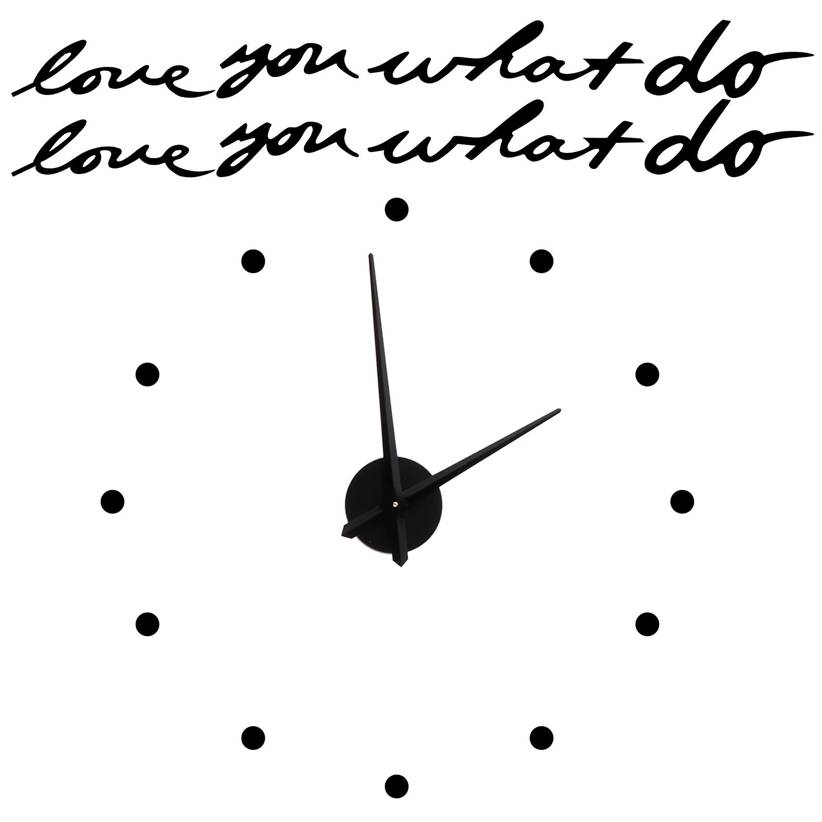 Innovative DIY Wall Clock Stylish Mirror Surface Sticker Clock Modern Home DecorationBlack — image 3