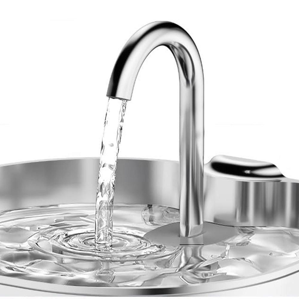 USB 2.2L Stainless Steel Pet Water Fountain for Cats and Small Dogs — image 4