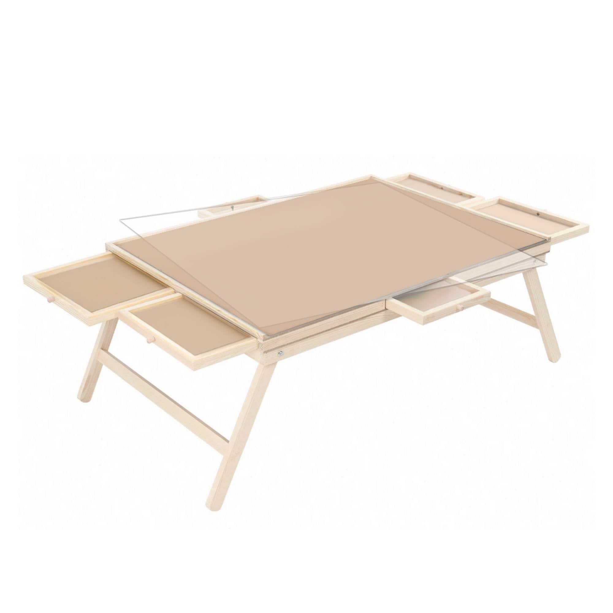 Social Hike Puzzle Board Table 1500 pcs - Folding Legs 6 Drawer with Cover — image 2