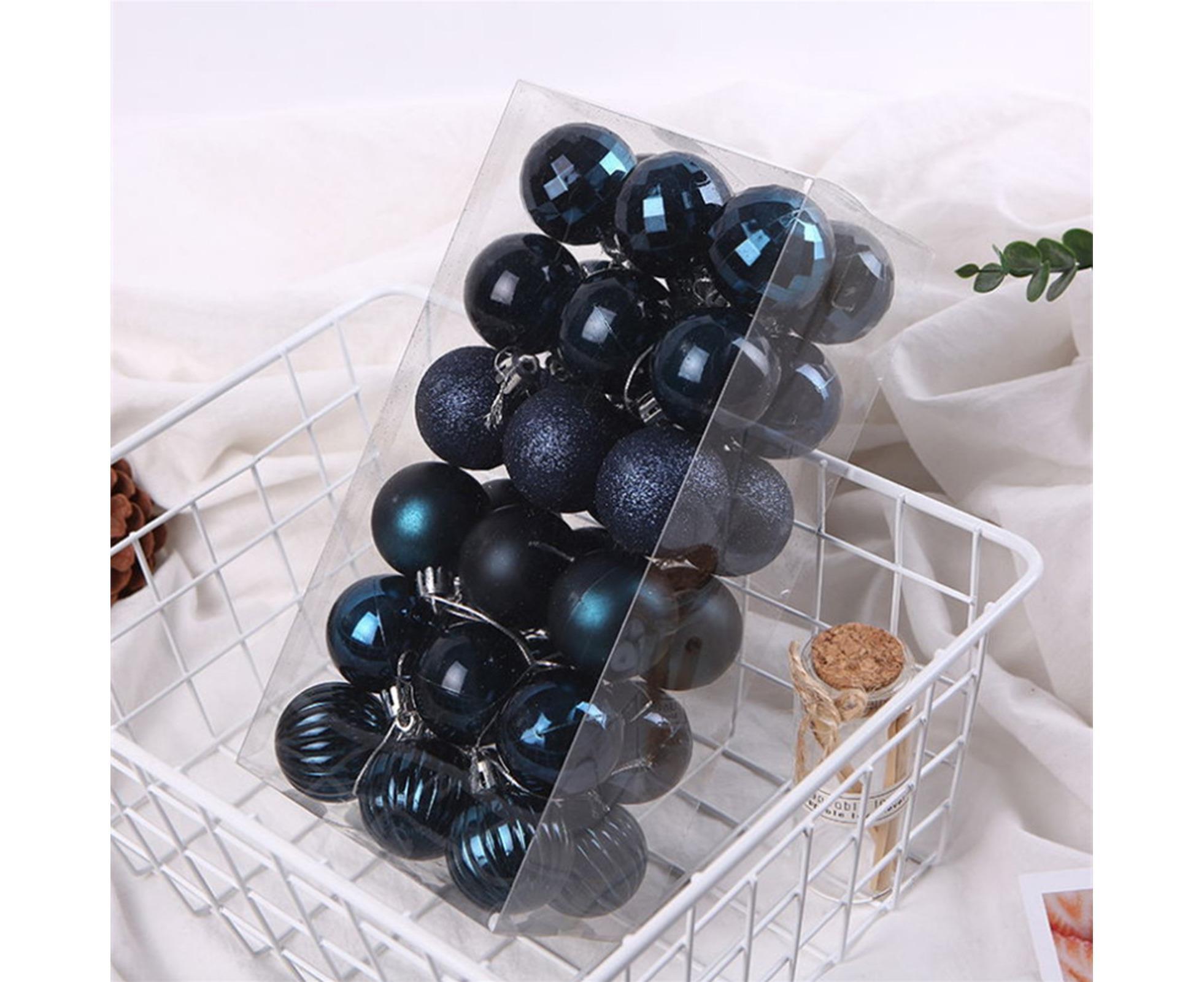 36Pcs Christmas Tree Balls Festival Home Party Mall Xmas Hanging Decor Ornament-White โ image 4
